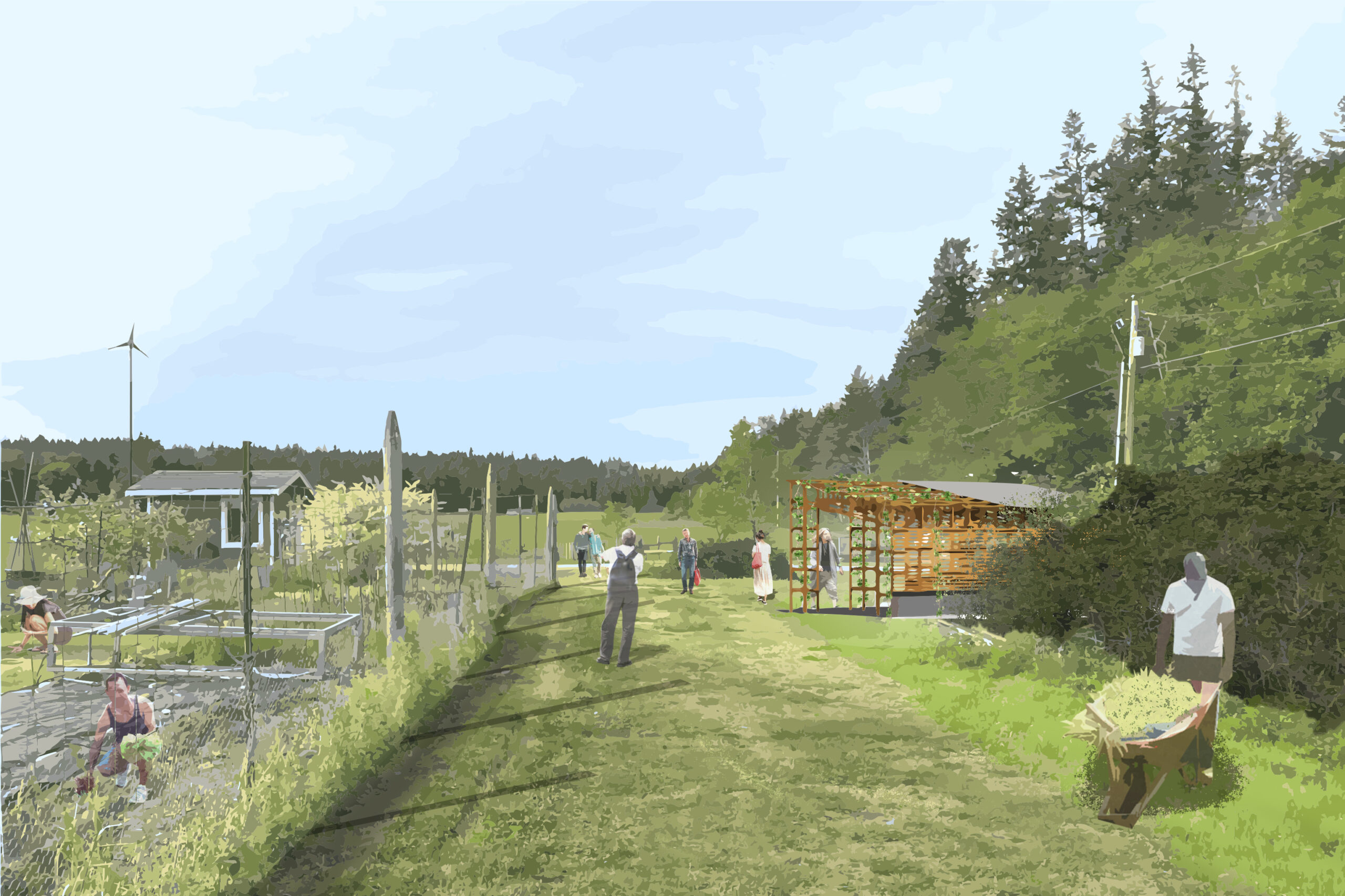 south_whidbey_tilth_farmstand garden_view